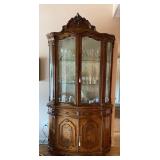 https://www.ebay.com/itm/126133963535 CV1011 Italian ORNATE INLAY WOOD AND GLASS CHINA CABINET HUTCH