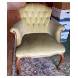 https://www.ebay.com/itm/115940248498 CV1006 BUTTON TUFTED LIGHT GREEN VINTAGE VELVET ARM CHAIR