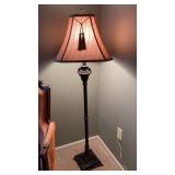 https://www.ebay.com/itm/126133956553 CV1021 DARK METAL FLOOR LAMP WITH CREAM SHADE
