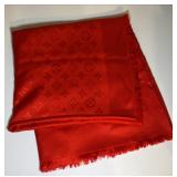 https://www.ebay.com/itm/126144295343 CV1076 RED LOUIS VUITTON SCARF