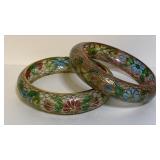https://www.ebay.com/itm/115946788670 CV1088 GLASS COISONNE BANGLE, SET OF 2