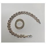 https://www.ebay.com/itm/115946715739 CV1121 STERLING SILVER JEWELRY LOT, CHAIN NECKLACE AND FLEXIBL