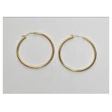 https://www.ebay.com/itm/126144170653 CV1125 14 K GOLD HOOP EARRINGS