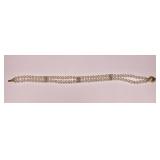 https://www.ebay.com/itm/115947730918 CV1132 14K GOLD BRACELET WITH PEARL ACCENT