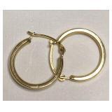 https://www.ebay.com/itm/126145629461 CV1138 14K GOLD SMALL HOOP EARRINGS