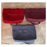 https://www.ebay.com/itm/115947729760 CV1149 LOT OF 3 VERA BRADLEY PURSES, SOLID COLORS