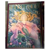 ERI7059 MARDI GRAS LITHOGRAPH DAVID JOHNSON   90 500 SIZE 32X24 SIGNED