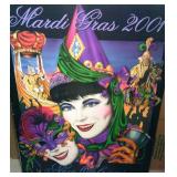 ERI7072 NEW ORLEANS MARDI GRAS POSTER 2001 ARTIST MICHAEL HUNT SIZE 32X24 1