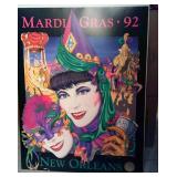 ERI7076 VINTAGE NEW ORLEANS MARDI GRAS LITHOGRAPH 1992 SIGNED BY ARTIST 1