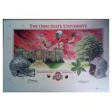 OHIO STATE BUCKEYE FOOTBALL 2008 SIGNED LITHOGRAPH