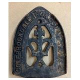 Antique Colebrookdale Iron Co. Iron Trivet for Stovetop Iron Size 1 AAA1205 $20