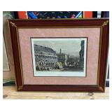 Attic Art AAA5024 -  Padual Block Print Hand Colored Art - $325