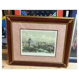 Attic Art AAA5025 -  Saint Peters Block Print Hand Colored Art - $325