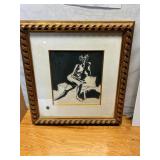 Attic Art LAR0057 - Pencil and Grease on Paper Art - $95