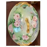 Hand Painted Tureen with Lid and Platter Rose Pattern AAA1048  $50