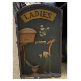 LG5203 Ladies 3D Toilet Plaques Bar Sign $99 