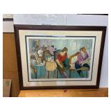 AAA5042 Patricia Govezensky Cafe Royal XL Serigraph  Local Pickup  By Appointment AAA Vintage and Ar