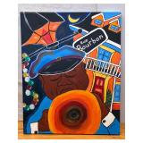 AAA5068A - Oil on Canvas Giclee - New Orleans Second line - Local Pickup