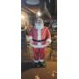 Lg Vintage 1980s Life Size Hard Plastic Standing Santa Statue