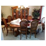 Dining Room Table and Chairs China Cabinet