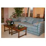Sofa and end tables