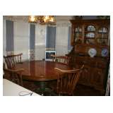 Early American Table, Chair & Hutch