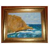 Cliff/Blue Water Art  #056