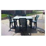 5 PC. Resin Table & Chairs