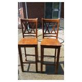 Wood Oak Bar Stools