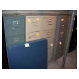 Six File Cabinets and Extended Card Tables