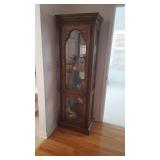 This beautiful display cabinet double lights and can be your for only $150.00