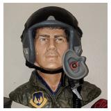 Fighter Pilot  Produced 1992 to 1996. Sculpted by Alice Brindley. Height 6.5 inches. USAF Fighter Pi