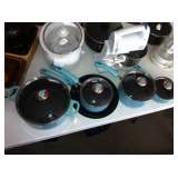 Paula Deen Porcelain Nonstick Aqua Cookware Set