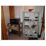 Sharp Microwave, & cart