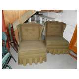 vintage armless boudoir chairs