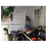 golf clubs & baseball bats