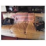 LeatherTrends white leather couch