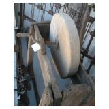 Vintage grinding wheel
