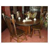 Singer Furniture table with 4 chairs..storage under bottom of table