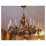 Bronze and Brass Chandelier