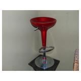 Red Decorative Bar Stool