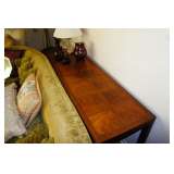 Burled Walnut Sofa Table