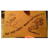 Vintage Wood Postcard
