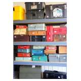 Lots of empty hardware and tackle boxes