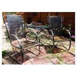 fabulous vintage outdoor chairs and table
