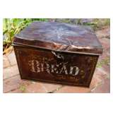 Stenciled Metal Bread Box