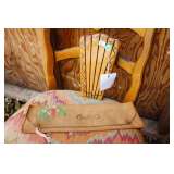 Woodpecker Wood Ware Knife Holder & Antique Suede Gloves Holder