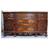 Gorgeous 1930s carved buffet