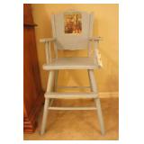 Retro Baby Blue Roy Rogers Highchair