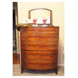Gorgeous Vtg. Federal Style Dresser & Separate Mirror